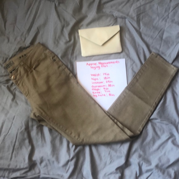 Celebrity Pink Skinny Jeans Khaki Size 5 - Picture 8 of 8